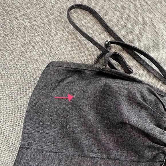 Johnny Martin Dress Spaghetti Straps Zipper Front Gray Teal Blue Small‎ Stretch - Picture 8 of 15